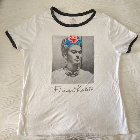 Frida Kahlo Ringer Shirt - Picture 1 of 3